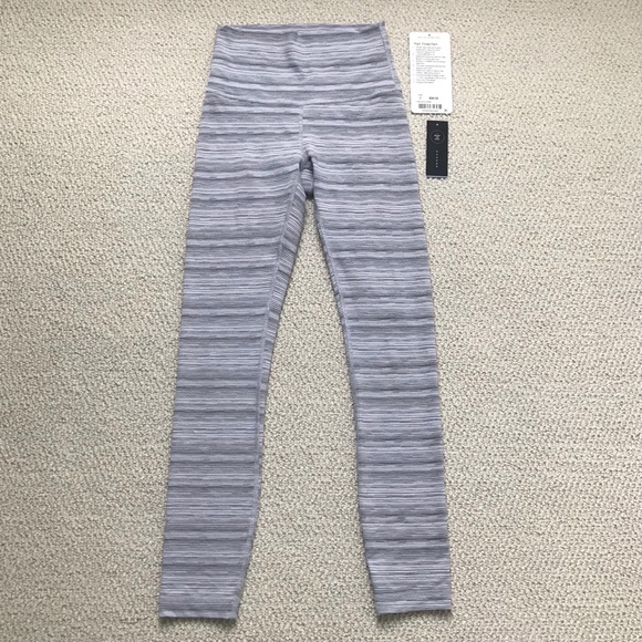 Lululemon High Times Pant Cyber Stripe Size 2 - Picture 2 of 5
